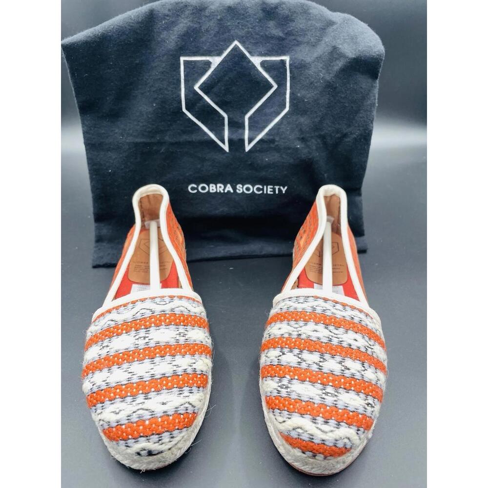 Cobra Society Women’s US 7.5-8/EU 38  Molly Lazer Cut Espadrille - Orange